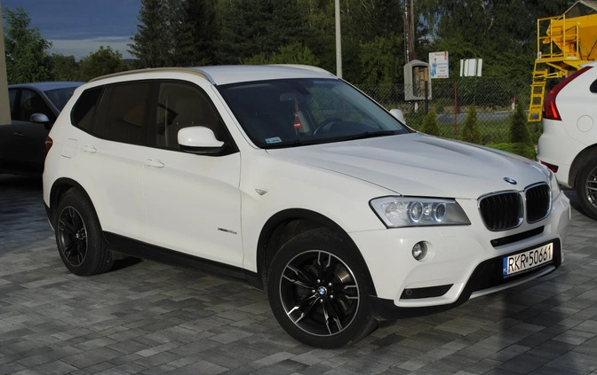 BMW X3 cena 69900 przebieg: 224000, rok produkcji 2014 z Dąbrowa Tarnowska małe 154